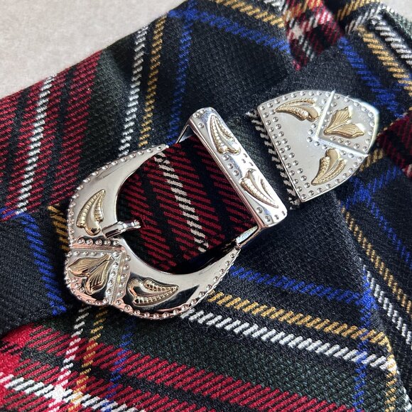 NWT Maje Judie Asymmetrical Tartan Skirt ASO Sabrina Spellman - Picture 8 of 12